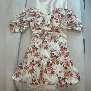 NWT Sea New York puff sleeve floral dress